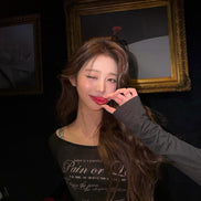 (karina, wonyoung同款) FOG TOP (black)
