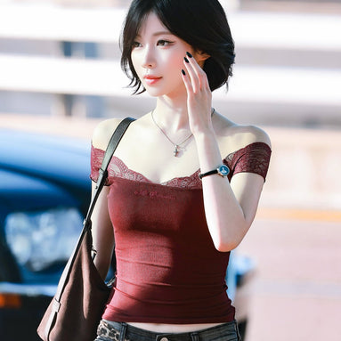 [asa同款] ROT LINE TOP (BURGUNDY)