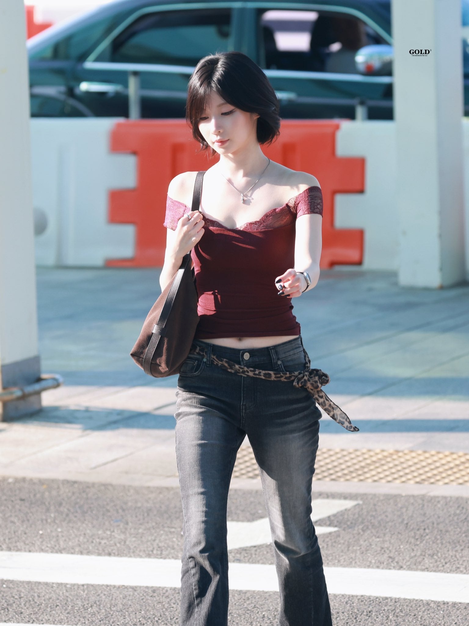 [asa同款] ROT LINE TOP (BURGUNDY)