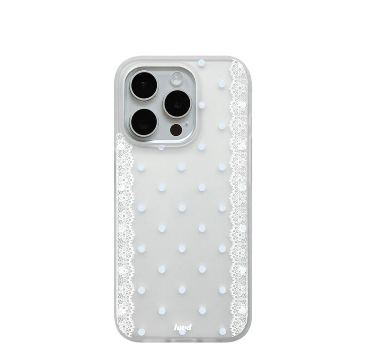LACE DOT VEIL PHONE CASE (soft jelly)