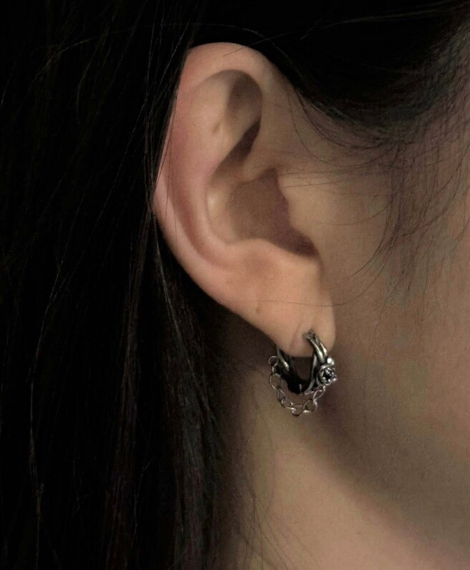 rose chain piercing(1set)