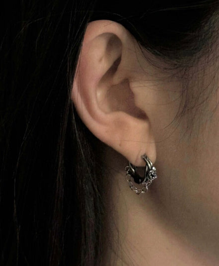 rose chain piercing(1set)