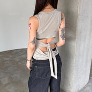 KR DANGEROUS BACK SLEEVELESS (2 Colors)