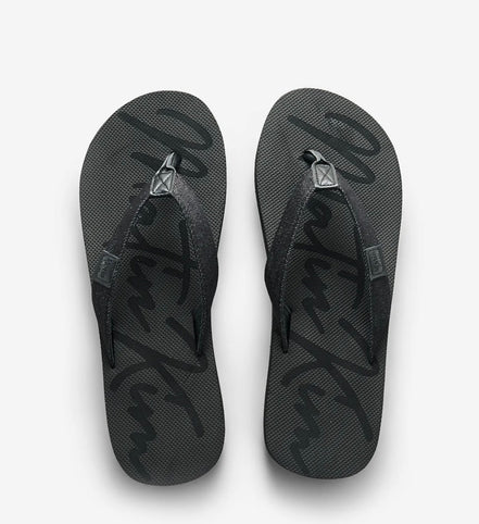 MATIN DENIM LOOP FLIP FLOP IN BLACK