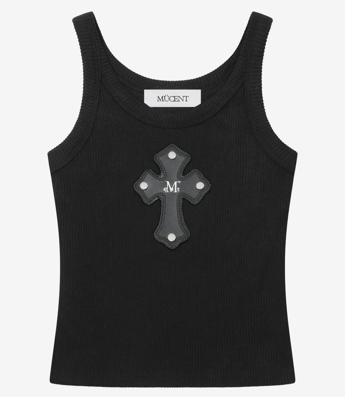 Theo Cross Leather Patch Sleeveless (Black)