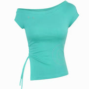 KR stars one off shoulder top (2 Colors)