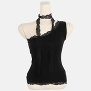 KR LACE OFF SHOULDER WITH LACE MUFFLER (2 colors)