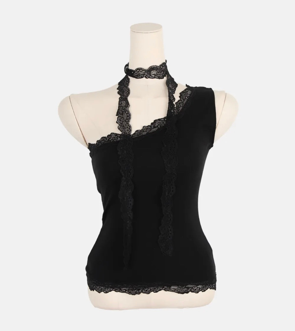 KR LACE OFF SHOULDER WITH LACE MUFFLER (2 colors)