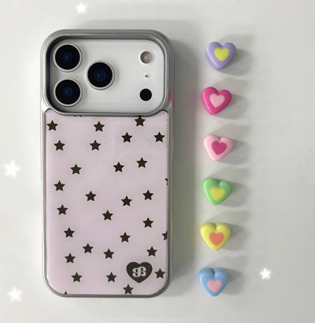 MINI STAR BABY PINK (SILVER EPOXY)