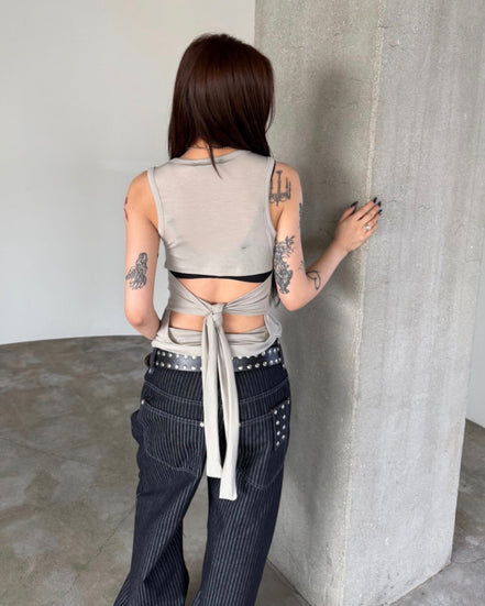 KR DANGEROUS BACK SLEEVELESS (2 Colors)