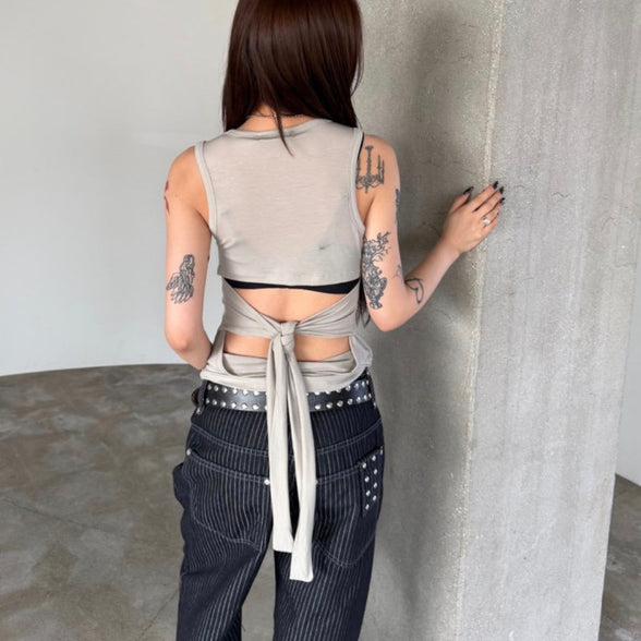 KR DANGEROUS BACK SLEEVELESS (2 Colors)