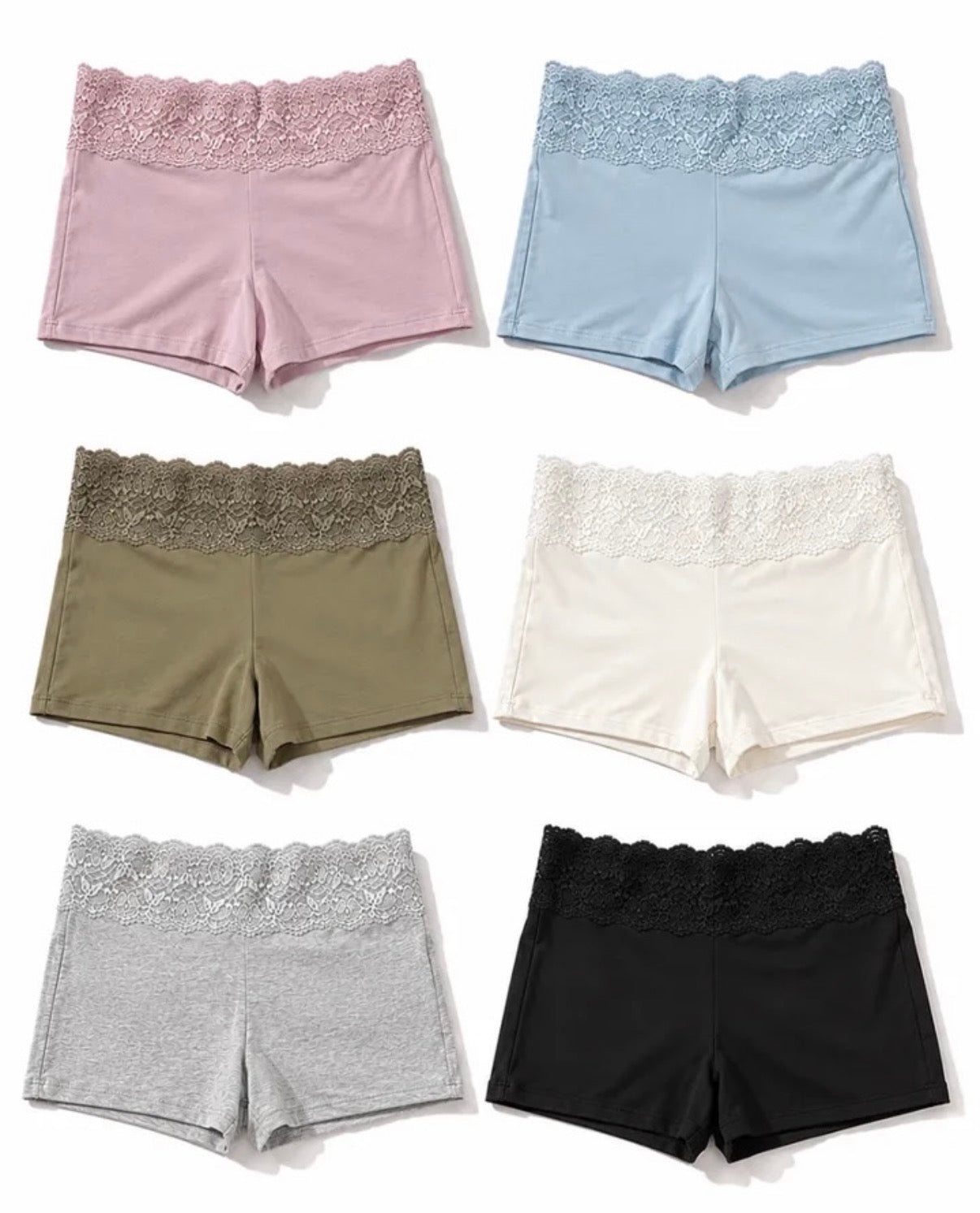 Kr lace short pants (6 Colors)