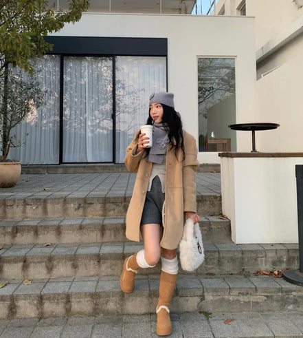 LEE Faux Fur totebag (ivory)