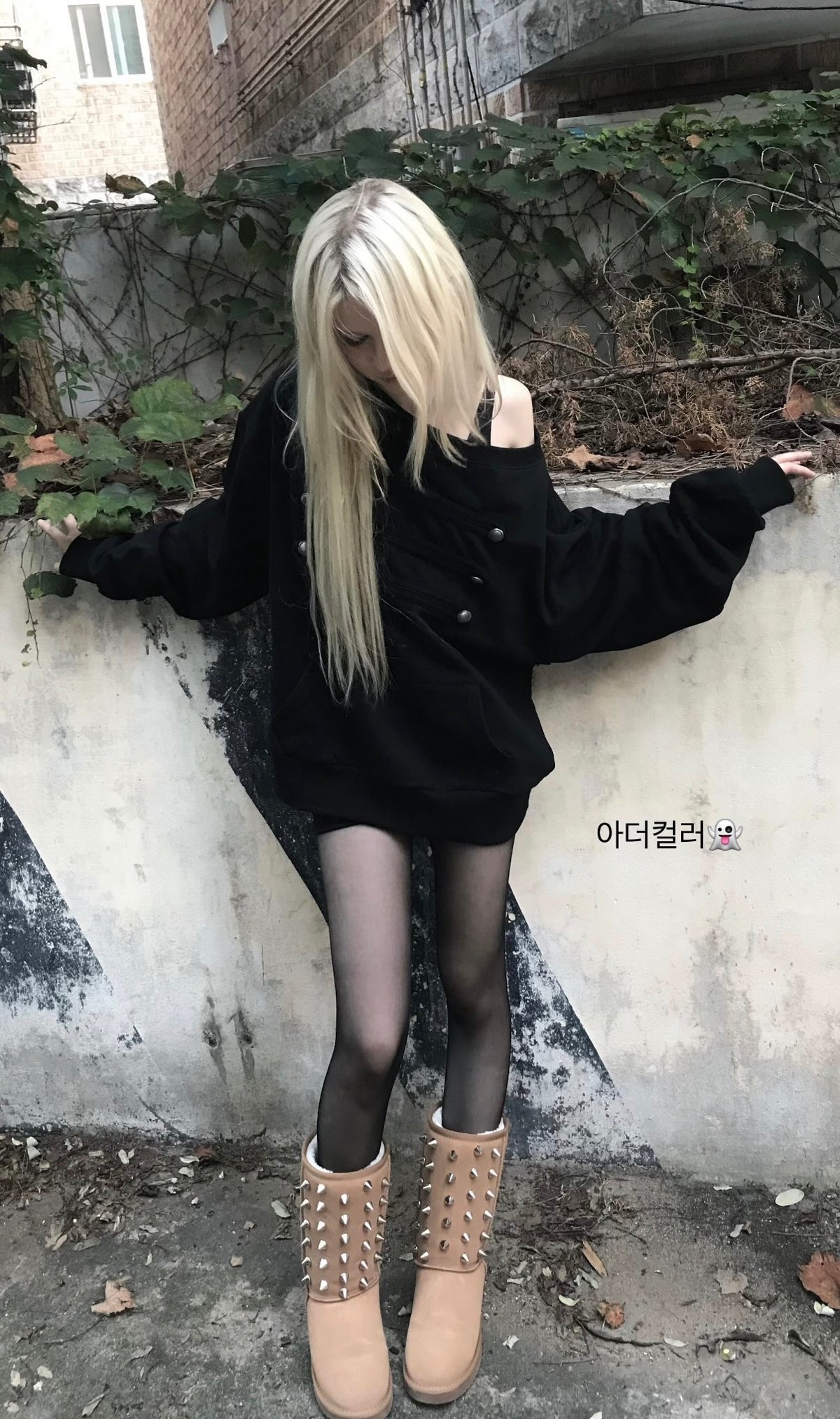 NAPOLEON SWEAT DRESS(BLACK)