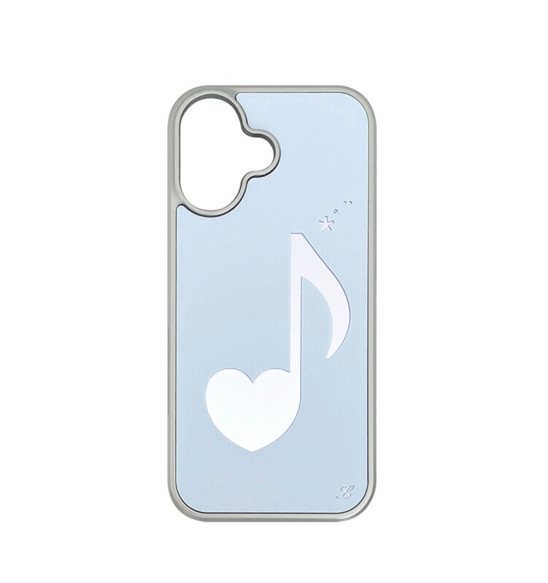 MELODY PHONE CASE BLUE (silver mirror bumper)