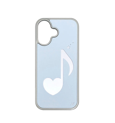 MELODY PHONE CASE BLUE (silver mirror bumper)
