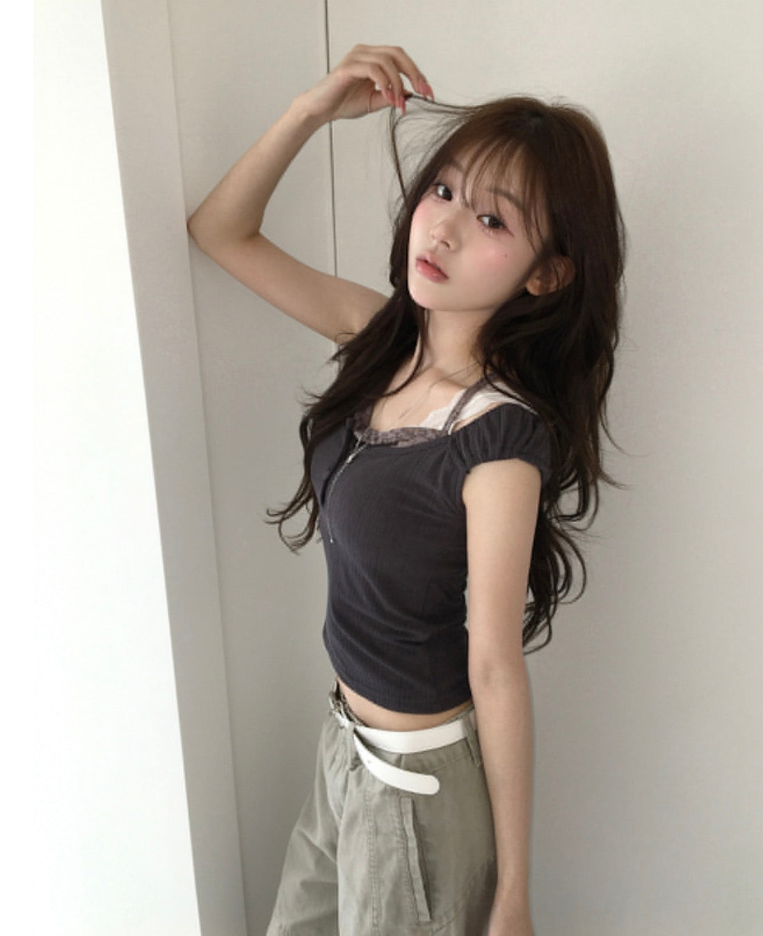 KR LACE TOP SET (3 COLORS)