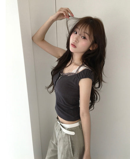 KR LACE TOP SET (3 COLORS)