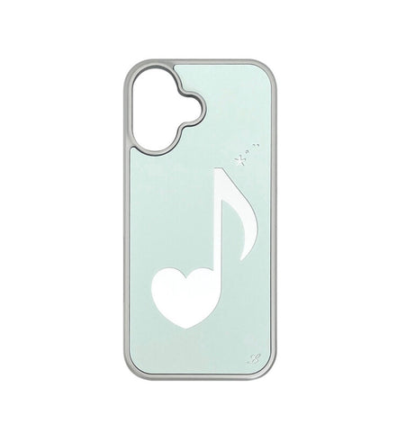MELODY PHONE CASE MINT (silver mirror bumper)