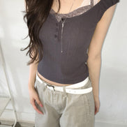 KR LACE TOP SET (3 COLORS)