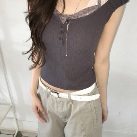 KR LACE TOP SET (3 COLORS)