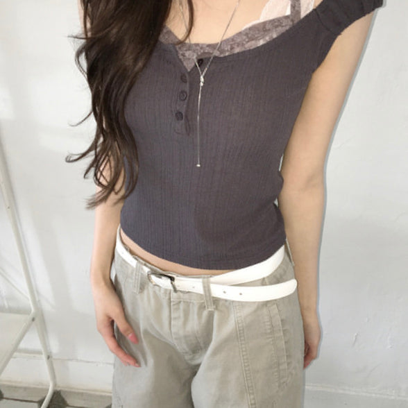 KR LACE TOP SET (3 COLORS)