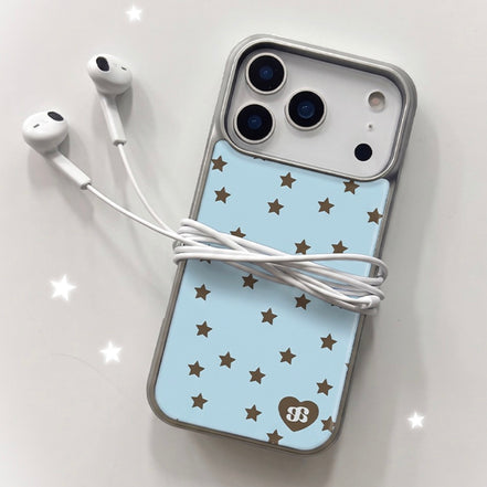 MINI STAR BABY BLUE (SILVER EPOXY)