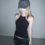 KR BUTTON SLEEVELESS (2 Colors)