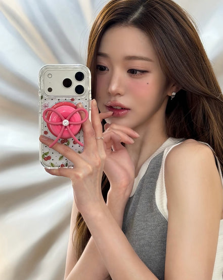 (wonyoung同款) Magsafe Layers Frame Case Clear (Cherry Garden)