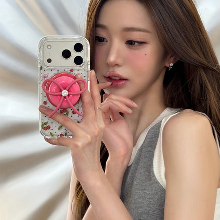 (wonyoung同款) Magsafe Layers Frame Case Clear (Cherry Garden)