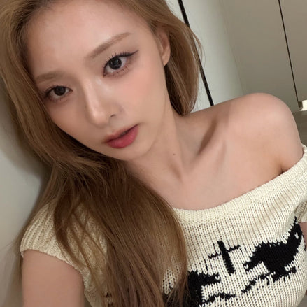 Arcanic One-Shoulder Knit Top (Oatmeal)