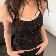 KR DOT LACE SLEEVELESS (4 COLORS)