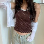 KR DOT LACE SLEEVELESS (4 COLORS)