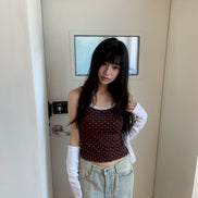 KR DOT LACE SLEEVELESS (4 COLORS)