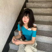 KR HALF SHOULDER SLEEVELS TOP (4 COLORS)