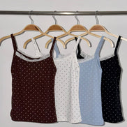 KR DOT LACE SLEEVELESS (4 COLORS)