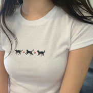 KR LITTLE KITTENS TOP (4 COLORS)