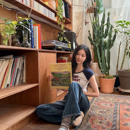 Lost Tourist Tee (Raw/Dusty Navy)