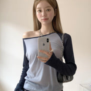 KR TWO TONE LONG SLEEVES TSHIRT (4 COLORS)
