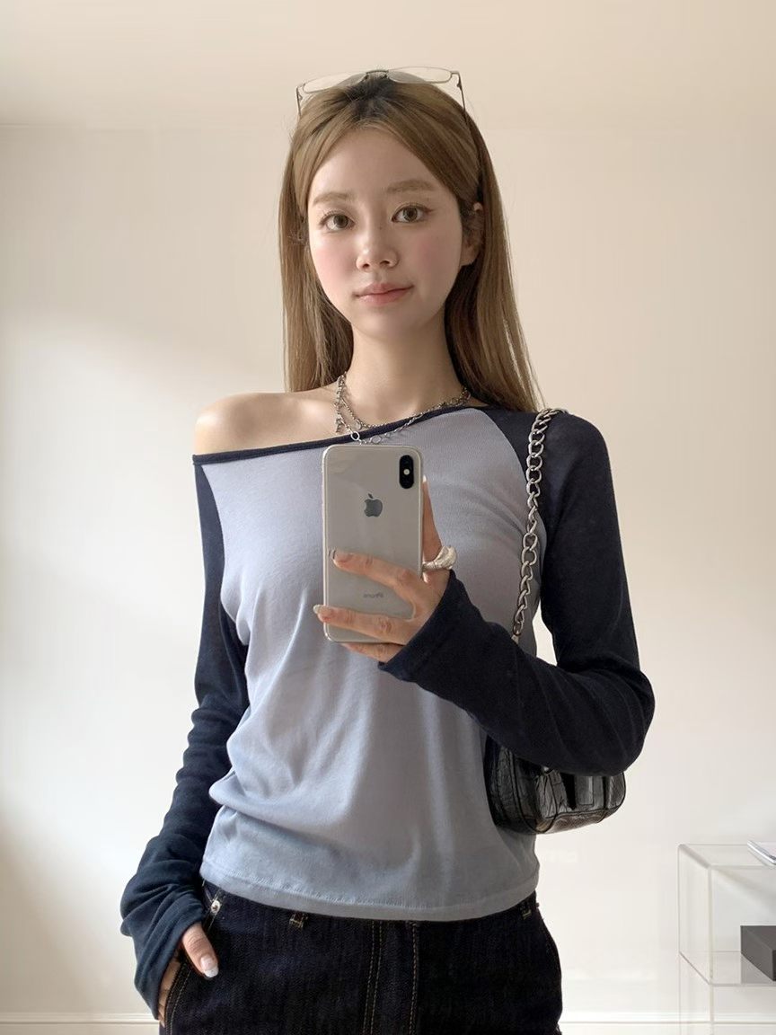 KR TWO TONE LONG SLEEVES TSHIRT (4 COLORS)