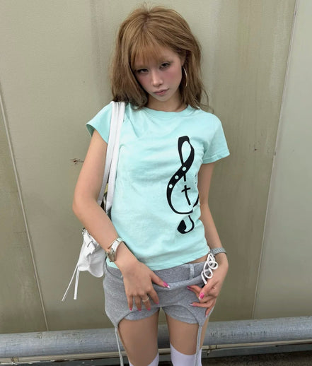 CLEF SYMBOL TEE (MINT)