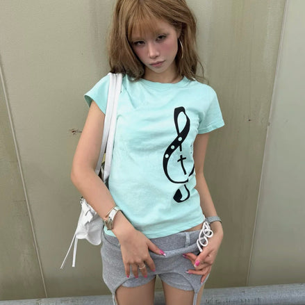 CLEF SYMBOL TEE (MINT)