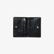 CRINKLE SOFT CARD CASE (BLACK)
