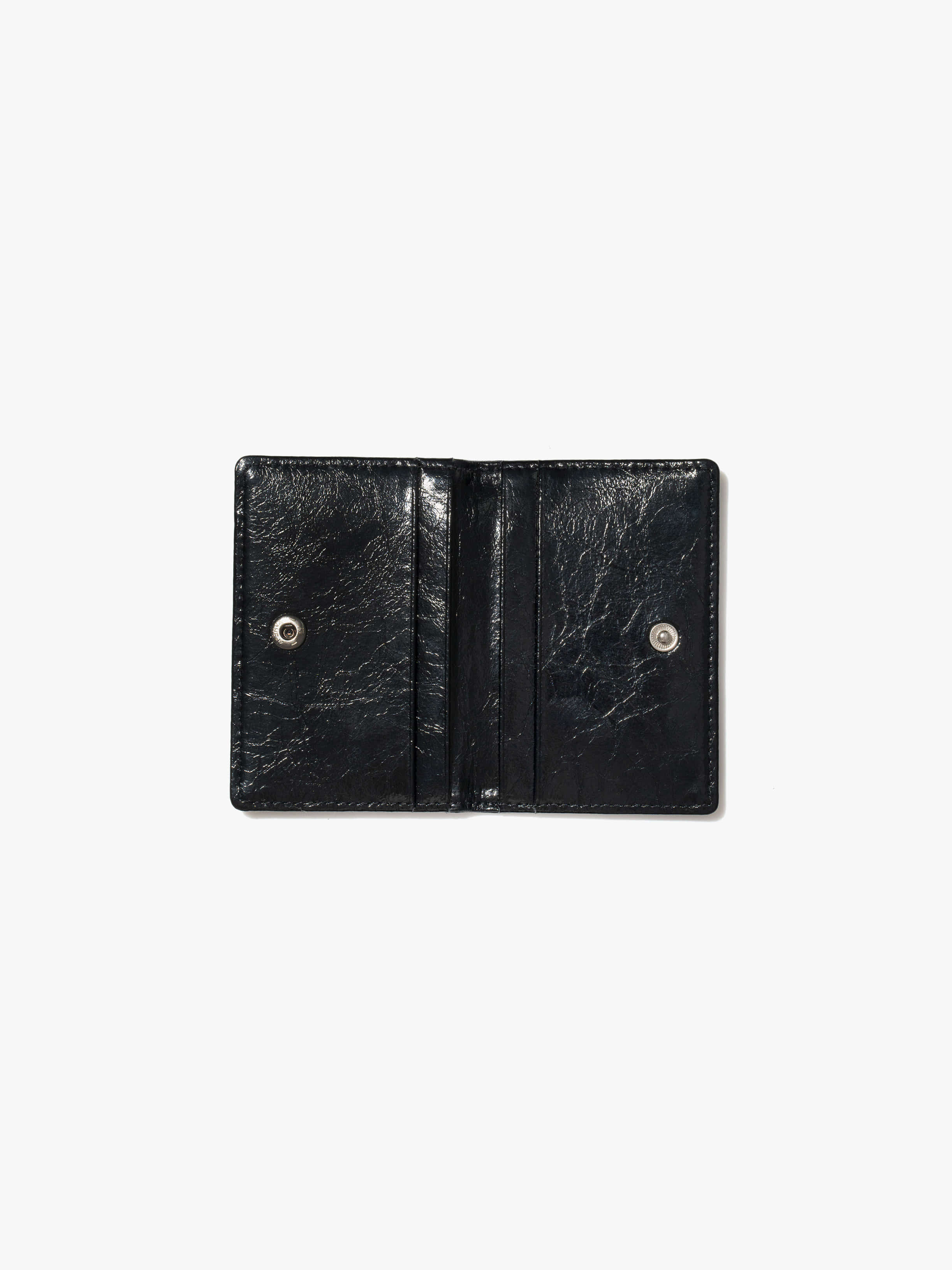 CRINKLE SOFT CARD CASE (BLACK)