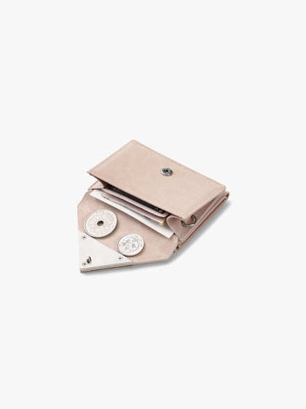 TRIANGLE TRIPLE WALLET (LEOPARD BLOSSOM)