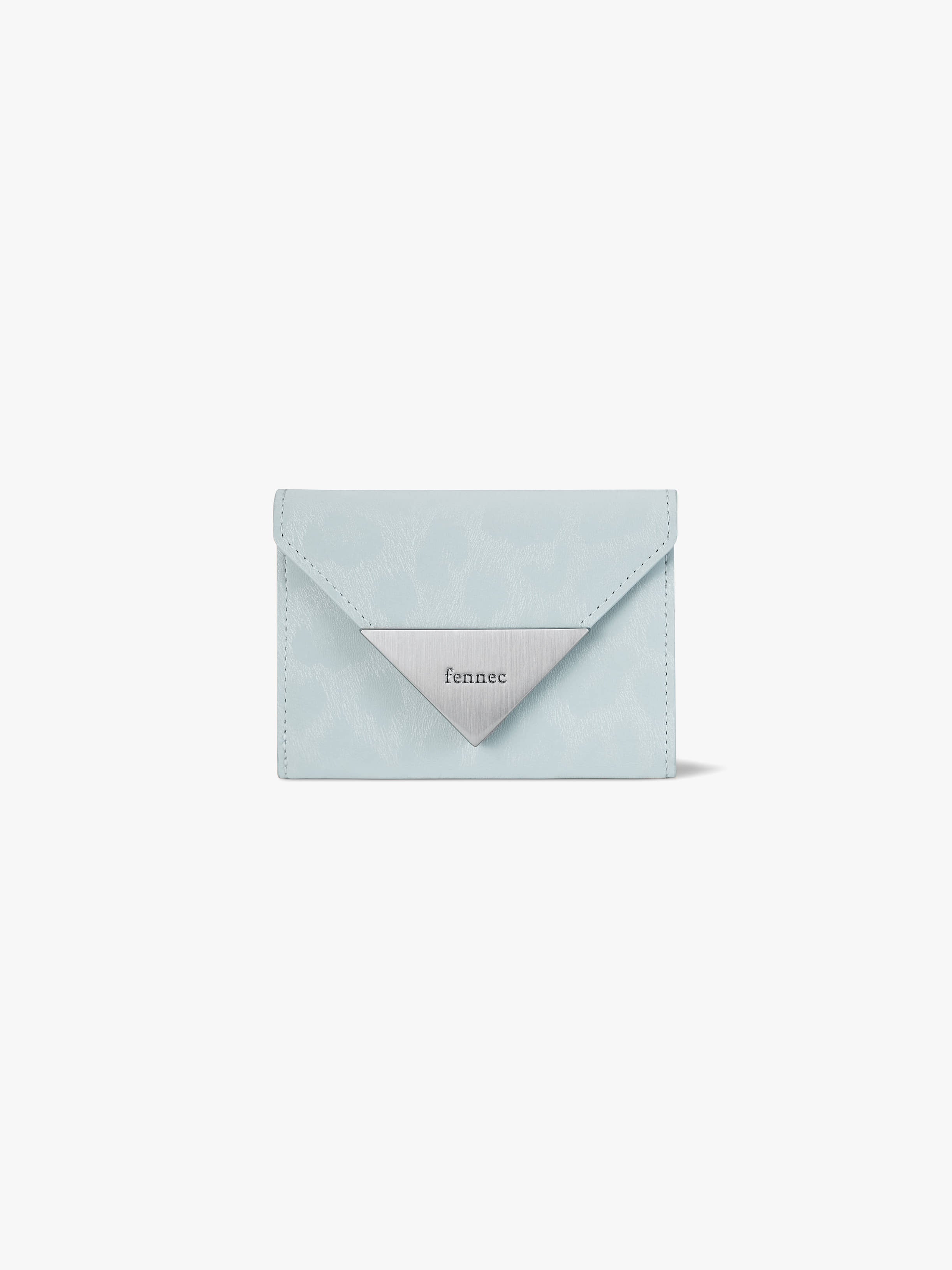 MATT TRIANGLE WALLET (LEOPARD MINT)