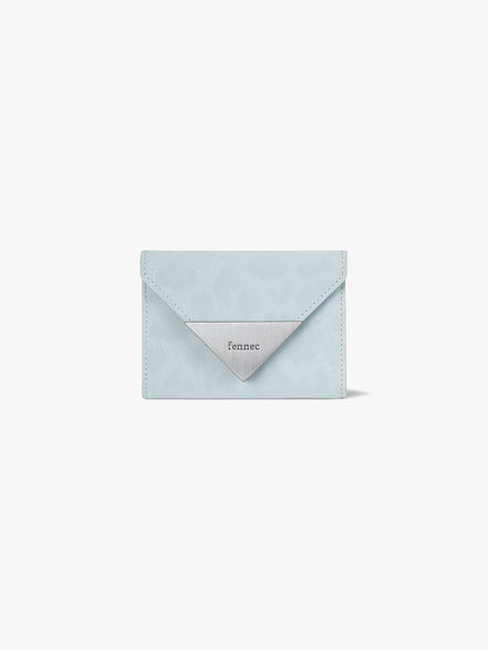 MATT TRIANGLE WALLET (LEOPARD MINT)