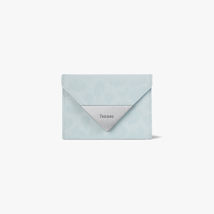 MATT TRIANGLE WALLET (LEOPARD MINT)