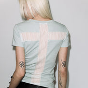 BACK CROSS TEE (MINT)