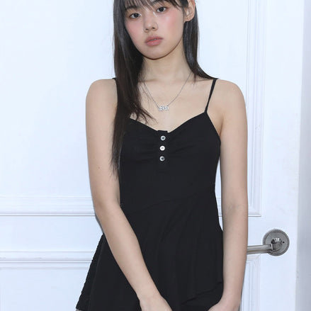 PETAL SLEEVELESS (BLACK)